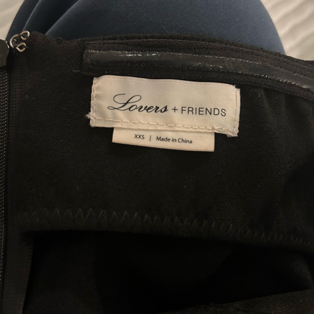 Lovers And Friends Black Strapless Ruffle Dress Gem